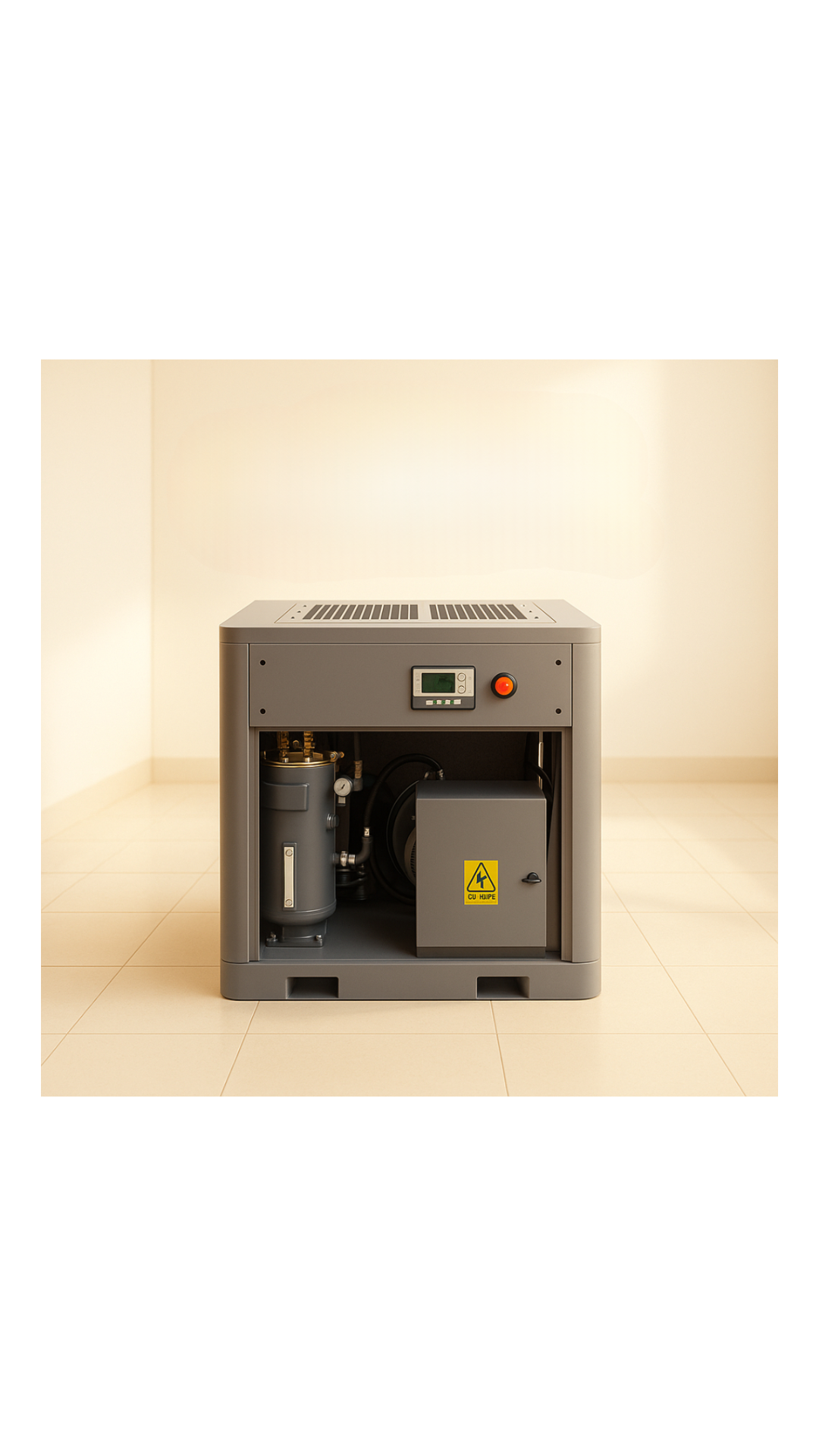A photo of an air compressor